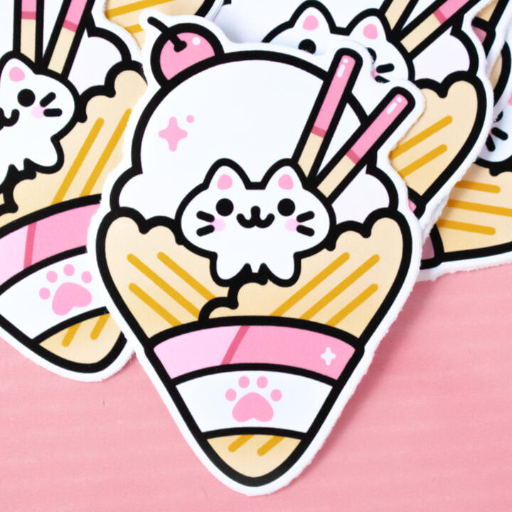 Vinyl Sticker: Va-nya-la Ice Cream (OC)