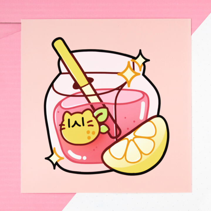 Vinyl Sticker: Pink Lemonade (OC)