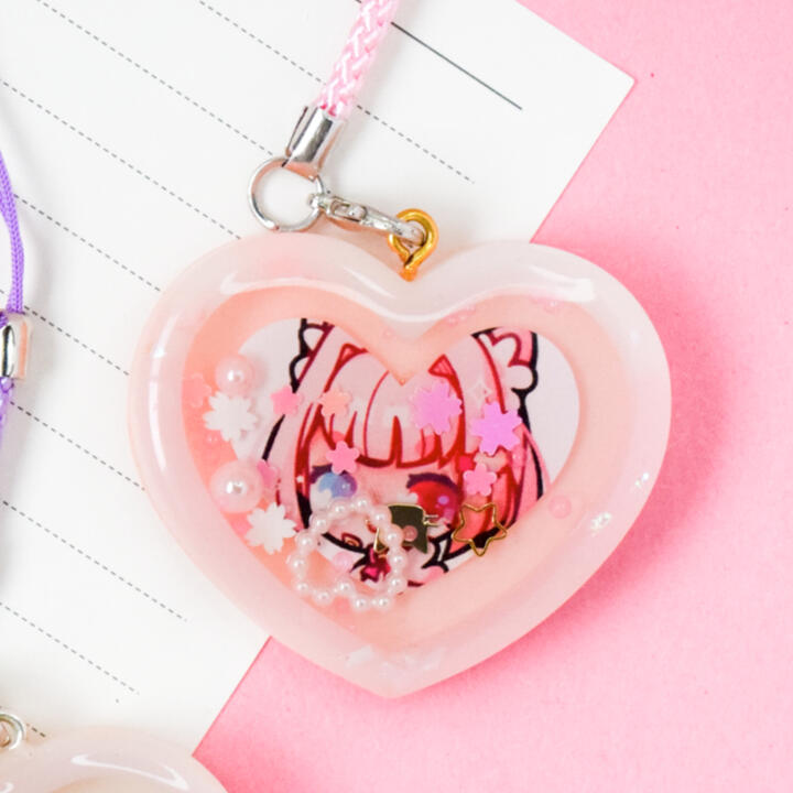 Resin Heart Shaker (Momoko/OC)